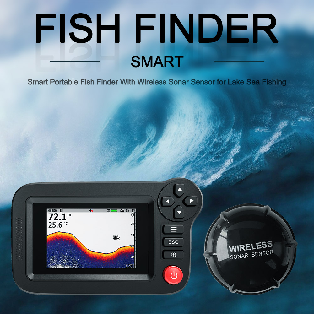 เครื่องหาปลาอัจฉริยะ - เครื่อง - Fish Finder Transducer บทวิจารณ์และราคา
