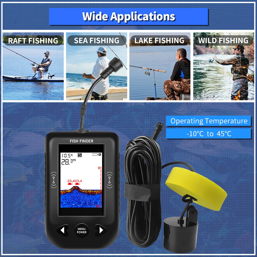 เครื่องหาปลา Erchang XF03 45 อ - Fish Finder Cable บทวิจารณ์และราคา