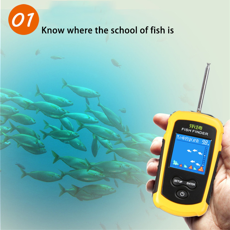 เครื่องตรวจจับการตกปลาโซนาร์ไร - Fishing Depth Finder บทวิจารณ์และราคา