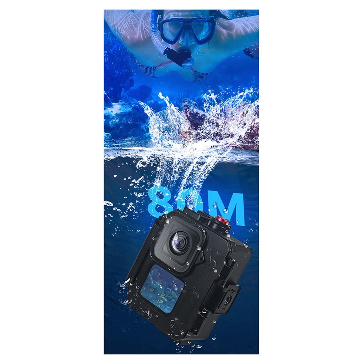 N05R 80M เคสกันน้ำกรอบอลูมิเนี - Underwater Camera บทวิจารณ์และราคา